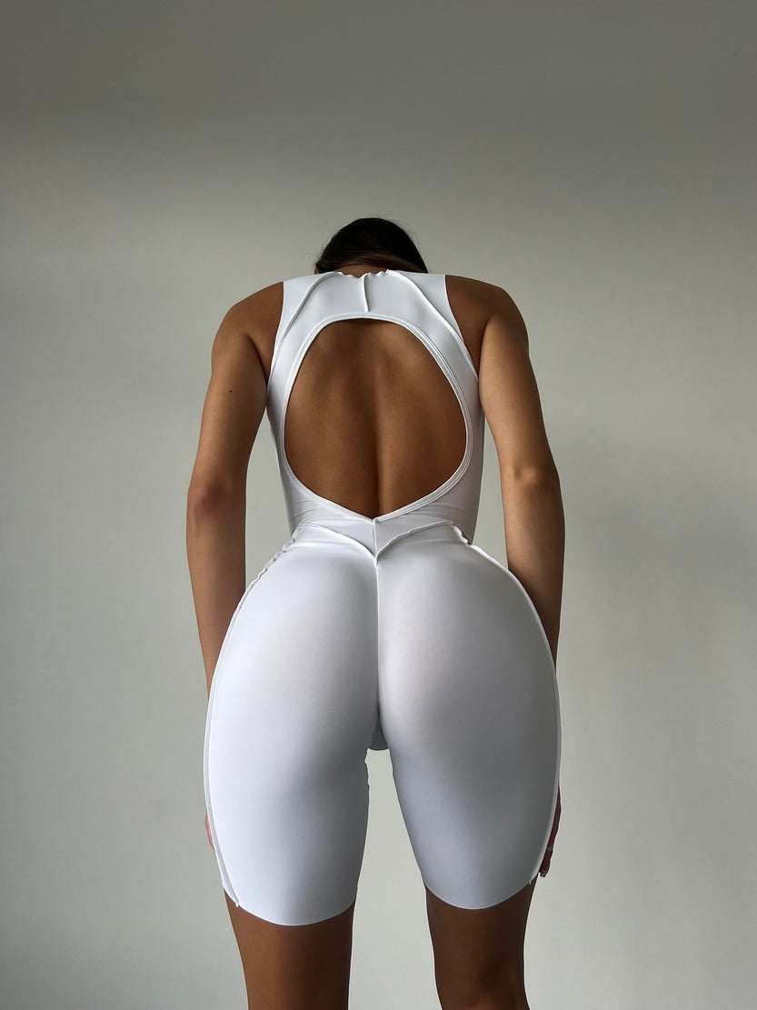 Jumpsuit FITRUN BodySuit Short Versa SLEEVELESS "White VE"