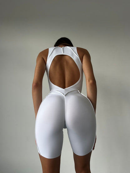 Jumpsuit FITRUN BodySuit Short Versa SLEEVELESS "White VE"