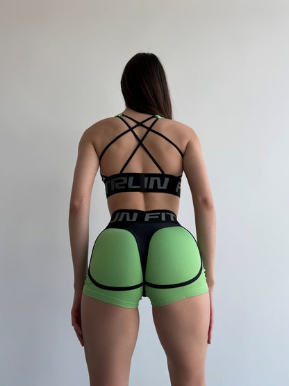 Shorts FITRUN Shorts Super Nuts "Avocado Relief"