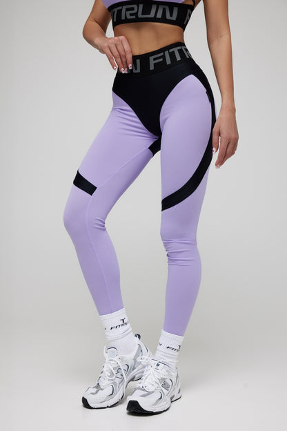 Leggings FITRUN Leggings Super Nuts Push-Up "Lilac Relief"