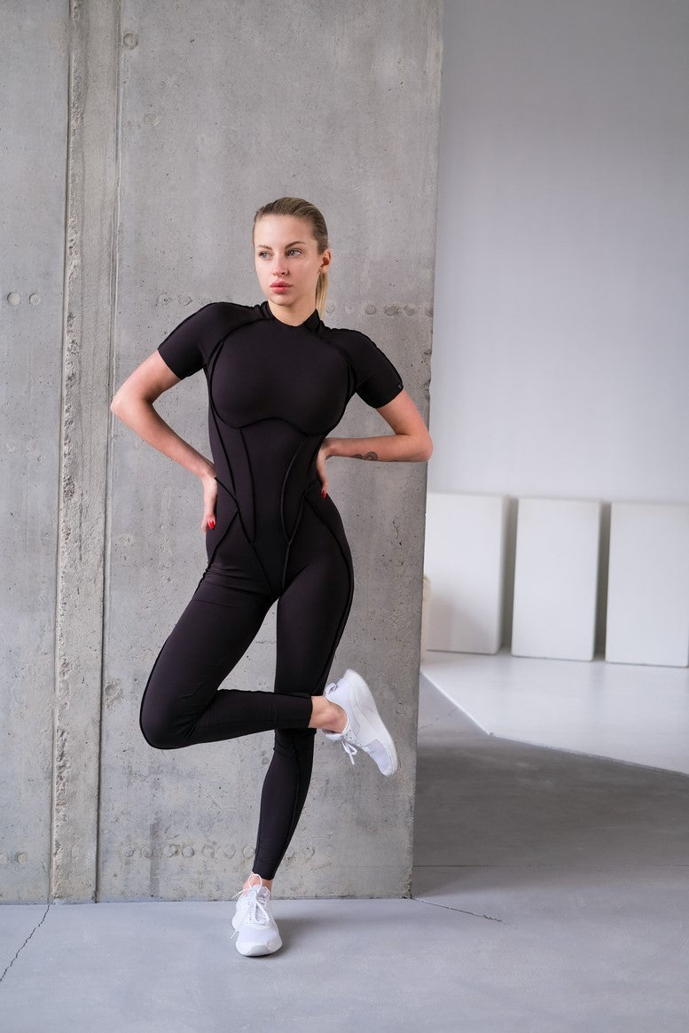 Комбінезон FITRUN BodySuit Medium Versa "Black Soft"