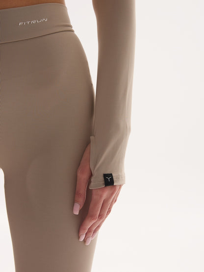 FITRUN Long Sleeve YOGA "Latte NE"