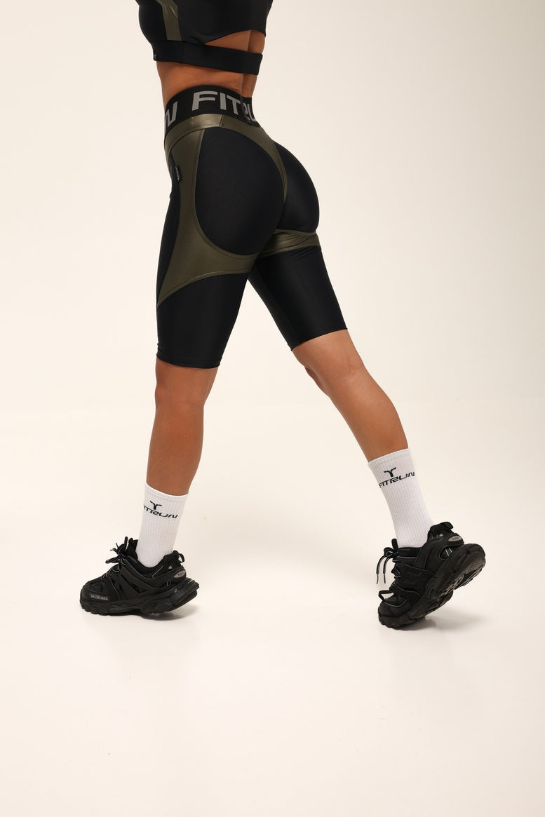 Cycling Short FITRUN Cycling NICE Push-Up "Khaki Blaze"