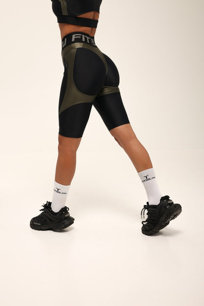 Cycling Short FITRUN Cycling NICE Push-Up "Khaki Blaze"