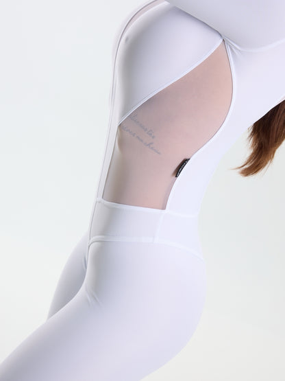 Jumpsuit FITRUN SPIDER LINE "Total White"