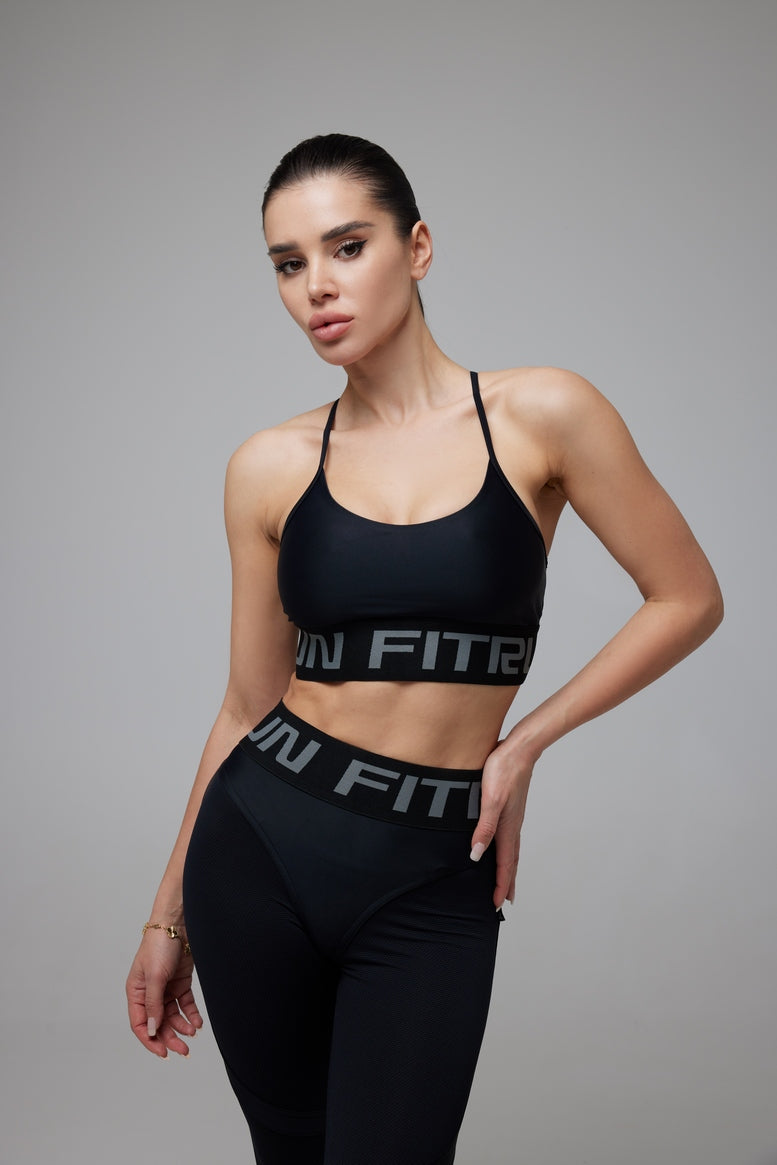 Sports Top FITRUN Top Motion "Total Black"