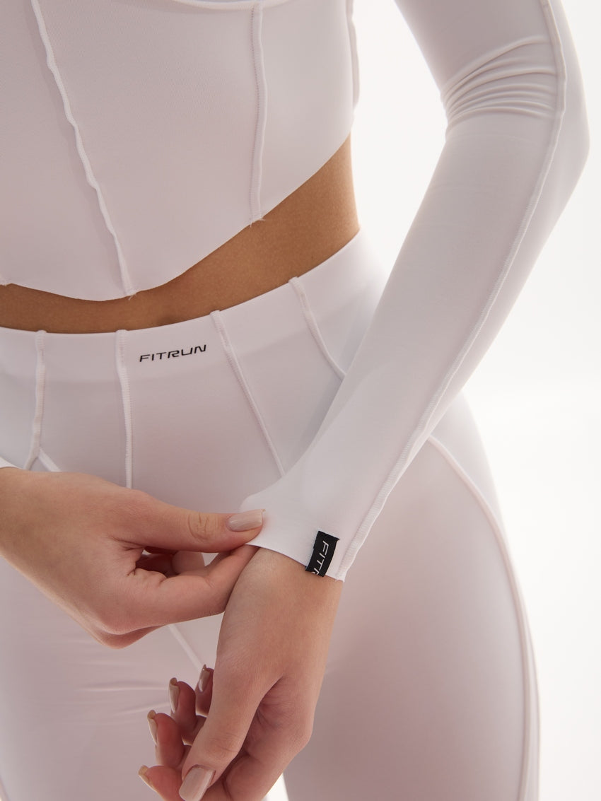 FITRUN Long Sleeve-Corset Versa "White VE"