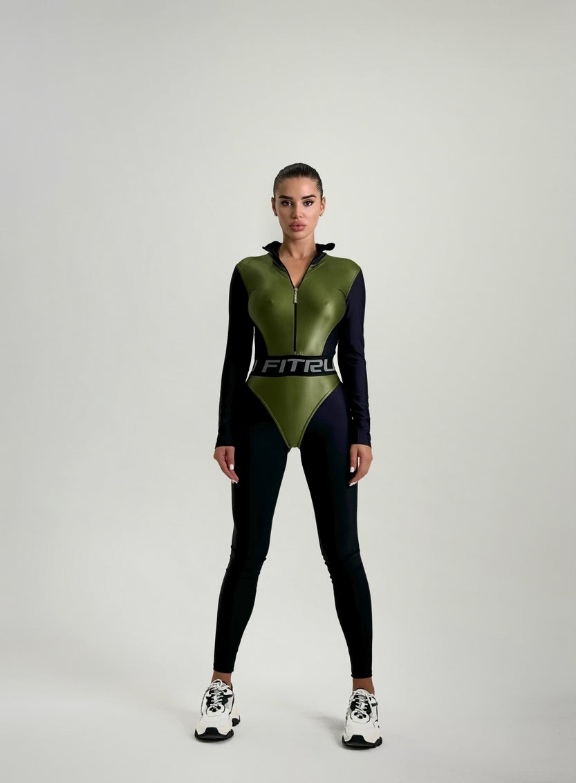 Jumpsuit FITRUN Jumpsuit Super Nuts Long "Olive Blaze"