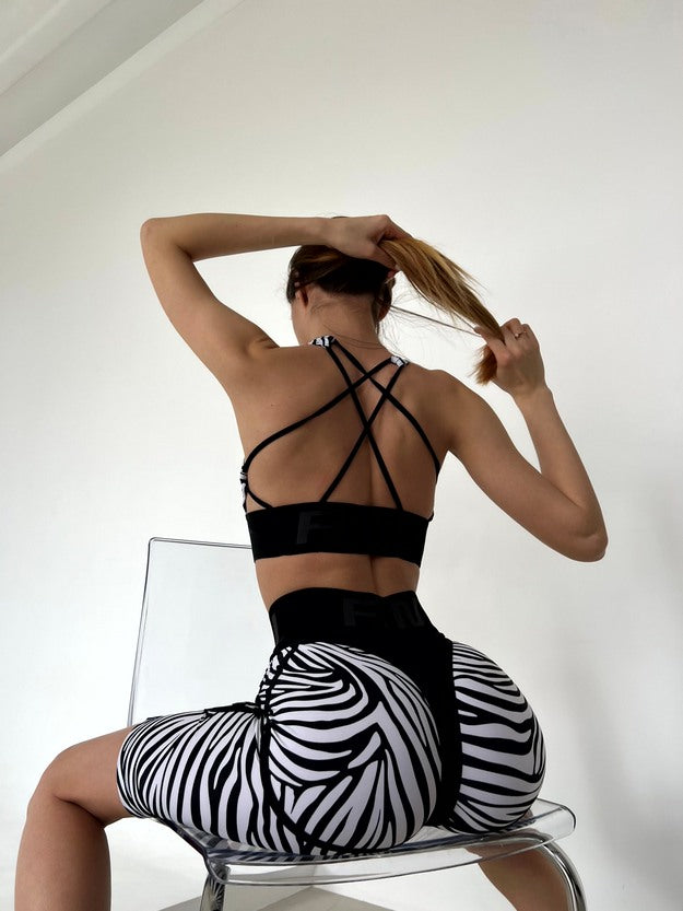 Cycling Short FITRUN Cycling Super Nuts "Zebra"