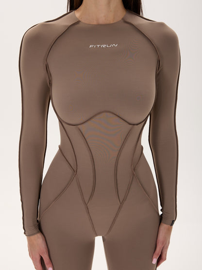 Salopetă FITRUN Body Suit Long Versa "Sand VE"
