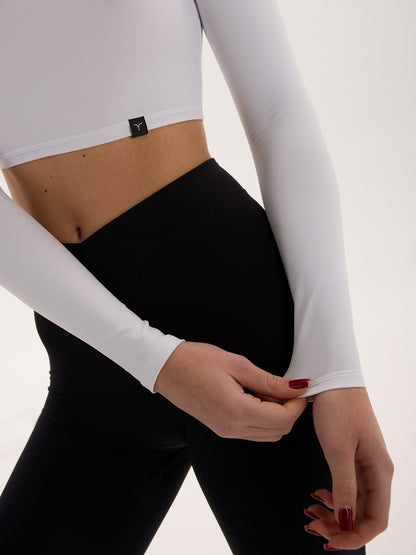 FITRUN Long Sleeve SKIN BASE "White VE"