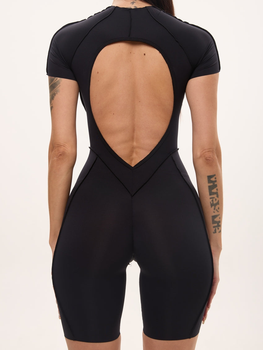 Jumpsuit FITRUN BodySuit Short Versa "Black VE"