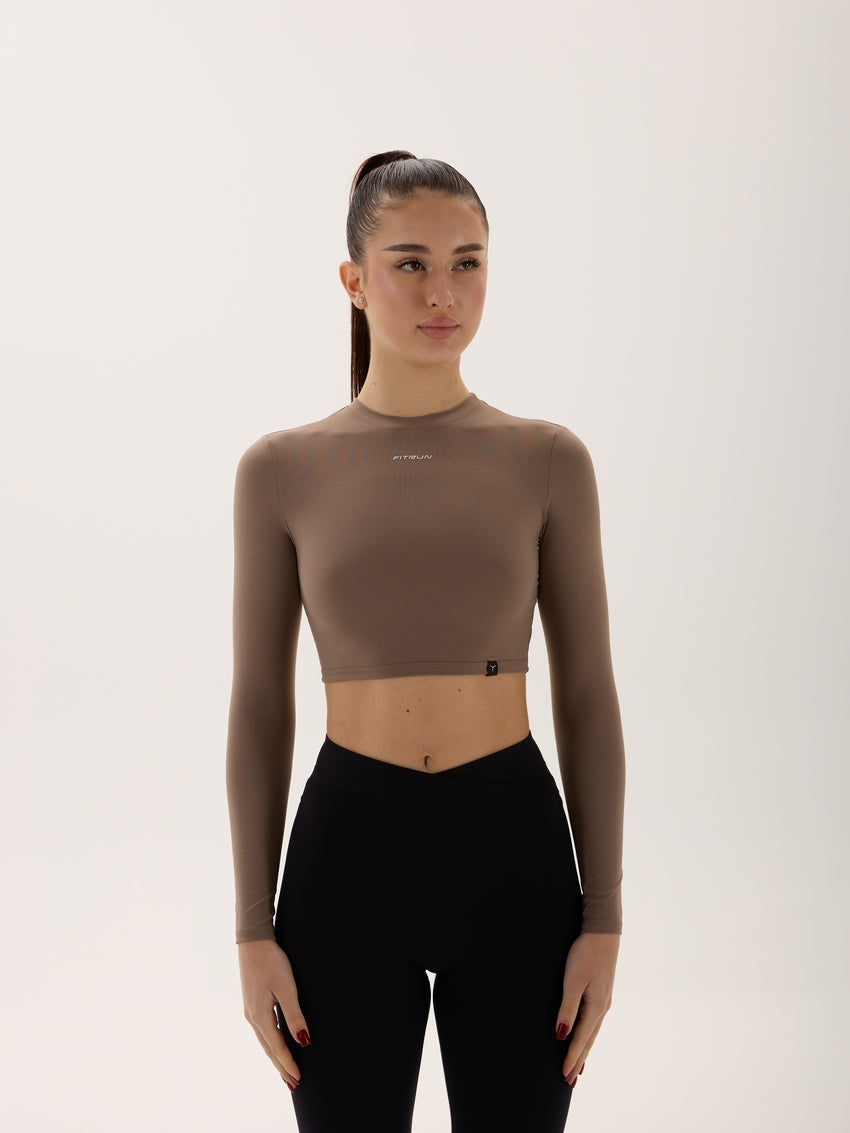 FITRUN Long Sleeve SKIN BASE "Sand VE"