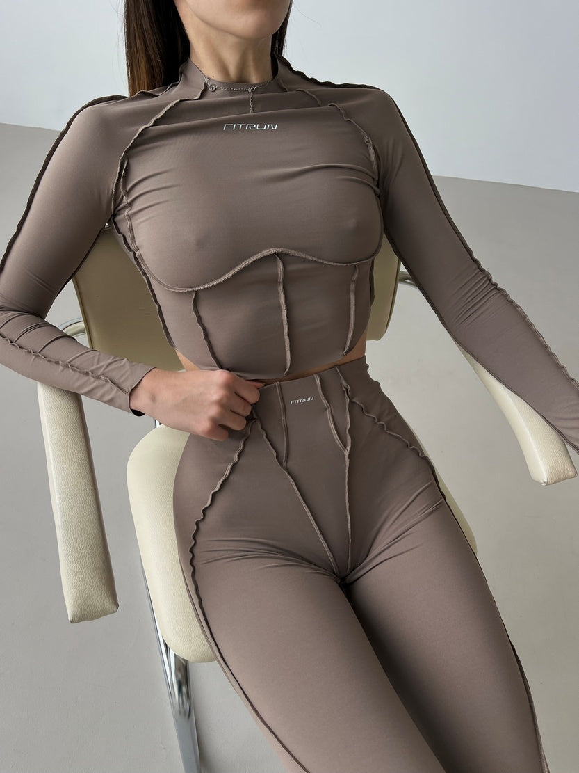 FITRUN Long Sleeve-Corset Versa "Sand VE"