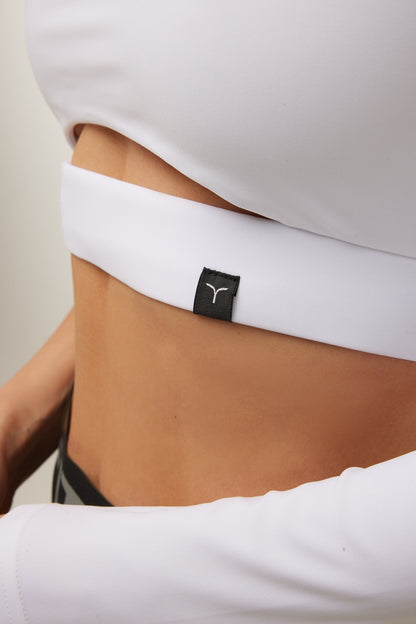 Shortened Rashguard FITRUN Rashguard Racy "Total White"