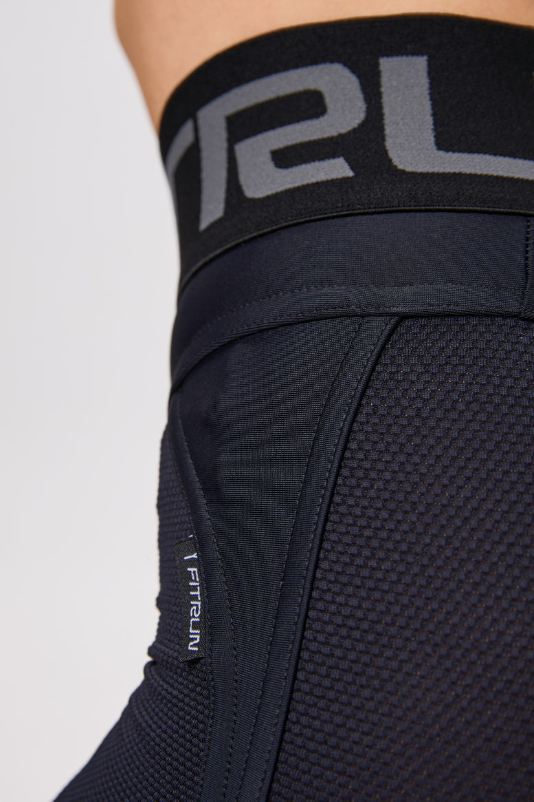 Leggings FITRUN Leggings Super Nuts Push-Up "Total Black Relief"