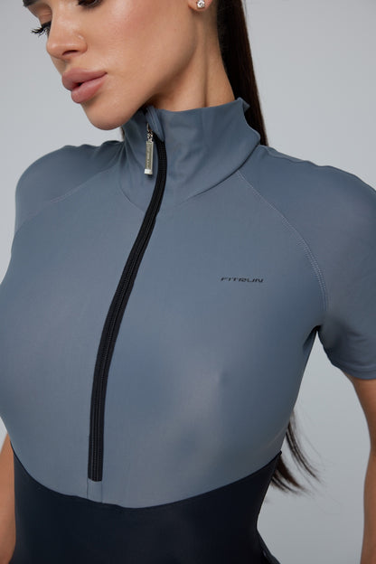 Jumpsuit FITRUN Jumpsuit Base Short "Silver"