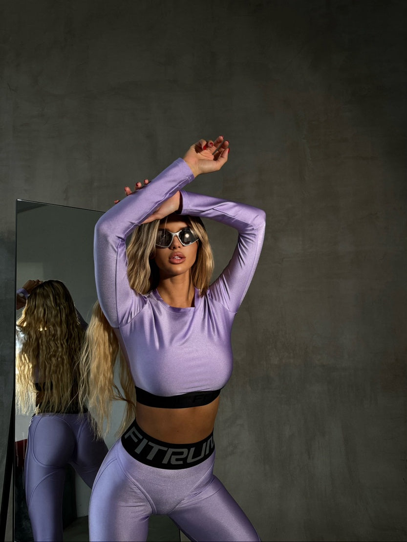 FITRUN Long Sleeve Midi "Shine Lilac"