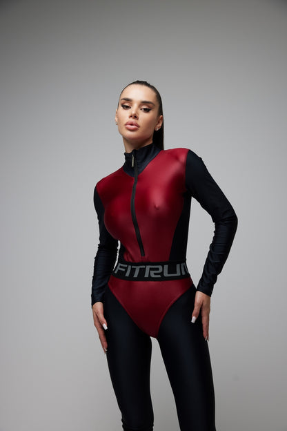 Jumpsuit FITRUN Jumpsuit Super Nuts Long "Wine Blaze"