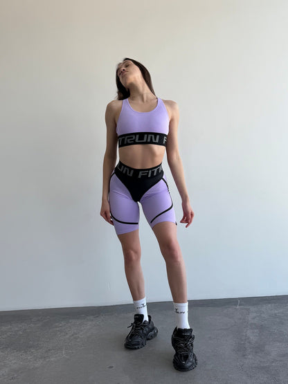 Cycling Short FITRUN Cycling Super Nuts "Lilac Relief"