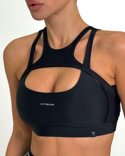 Sports Top FITRUN Top Comfort "Black Blaze"
