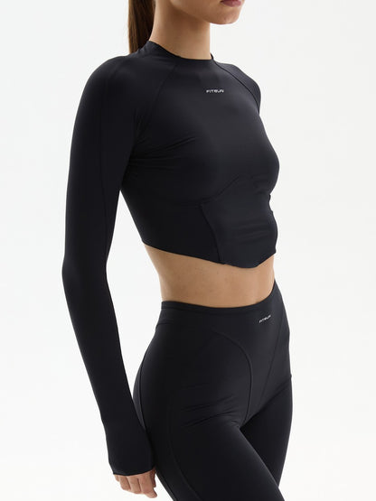 Long Sleeve-Corset FITRUN Versa 2.0 "Black VE"