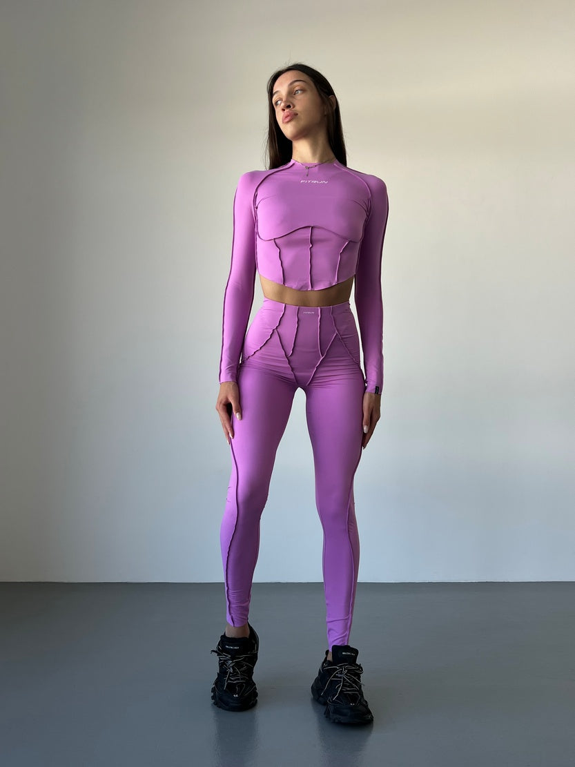 FITRUN Long Sleeve-Corset Versa "Fuchsia VE"