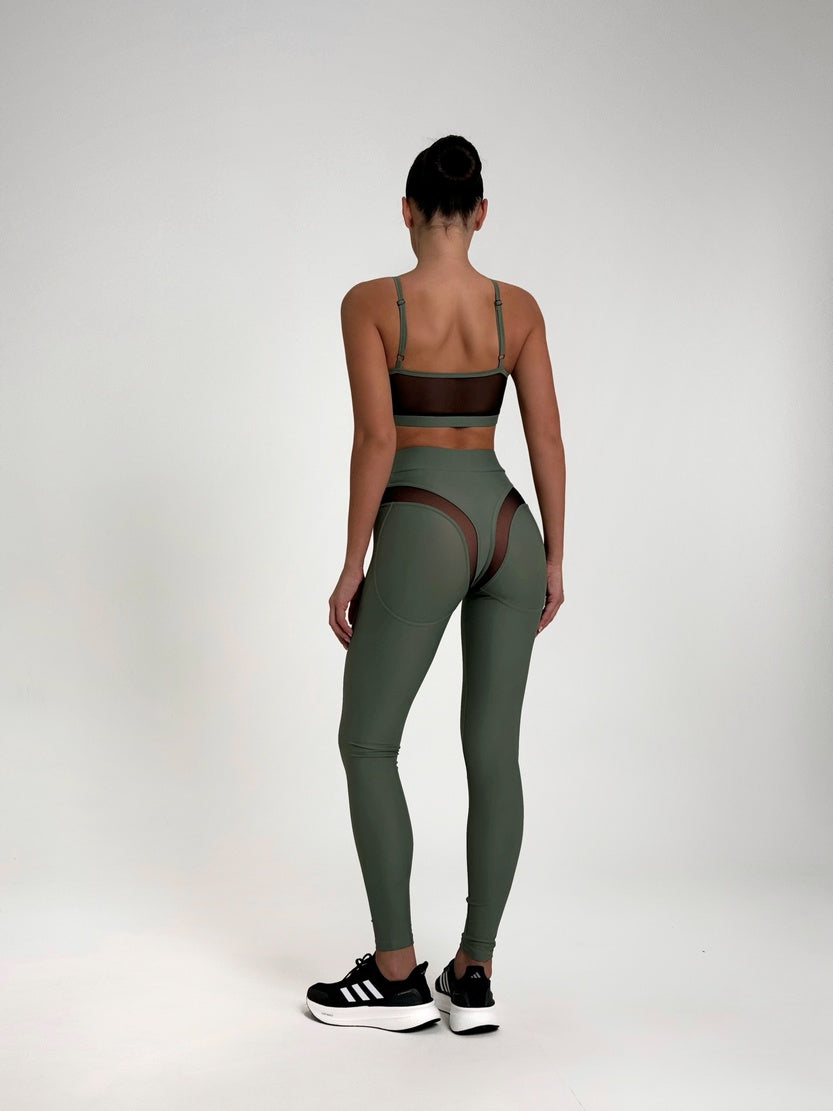 Leggings FITRUN Leggings SPIDER EVA "Olive"