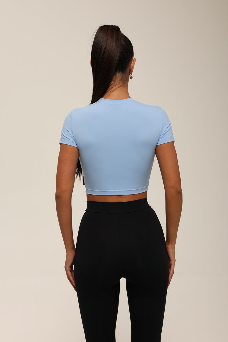 Футболка укорочена FITRUN T-shirt Short SKIN BASE "Sky VE"