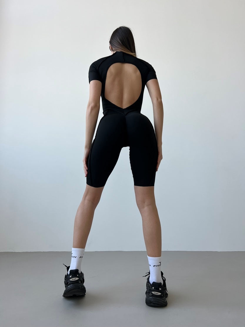 Комбінезон FITRUN BodySuit Short Versa "Black VE"