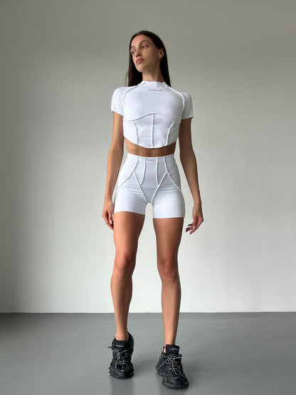 FITRUN T-shirt-Corset Versa "White VE"