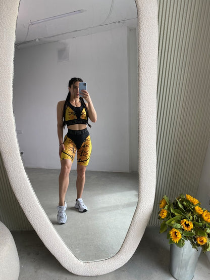 Scurt de ciclism FITRUN Super Nuts „Royal Python”