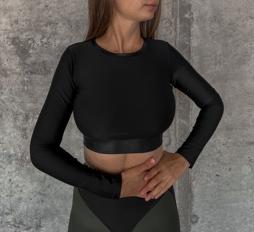 Укорочений рашгард FITRUN Rashguard Midi "Black Blaze"