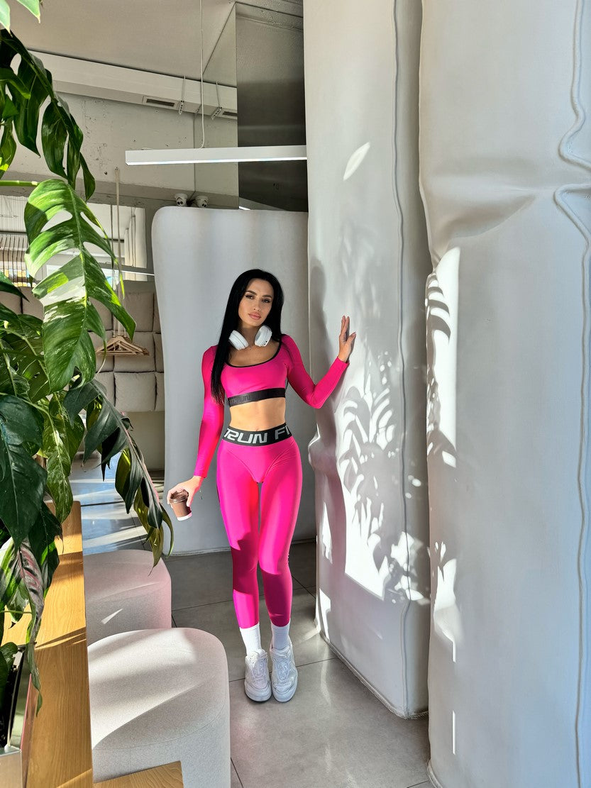 Укорочений рашгард FITRUN Rashguard Bliss "Rose"