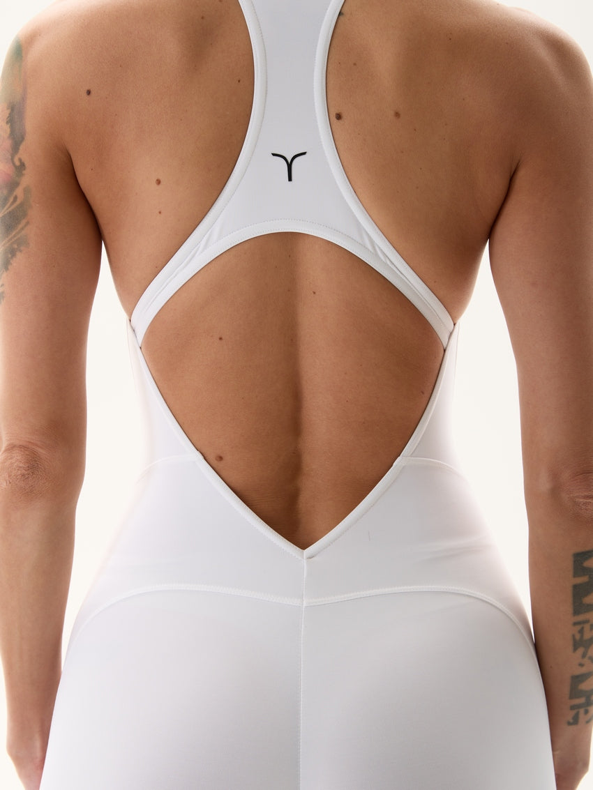 Jumpsuit FITRUN YOGA Short "White VE"