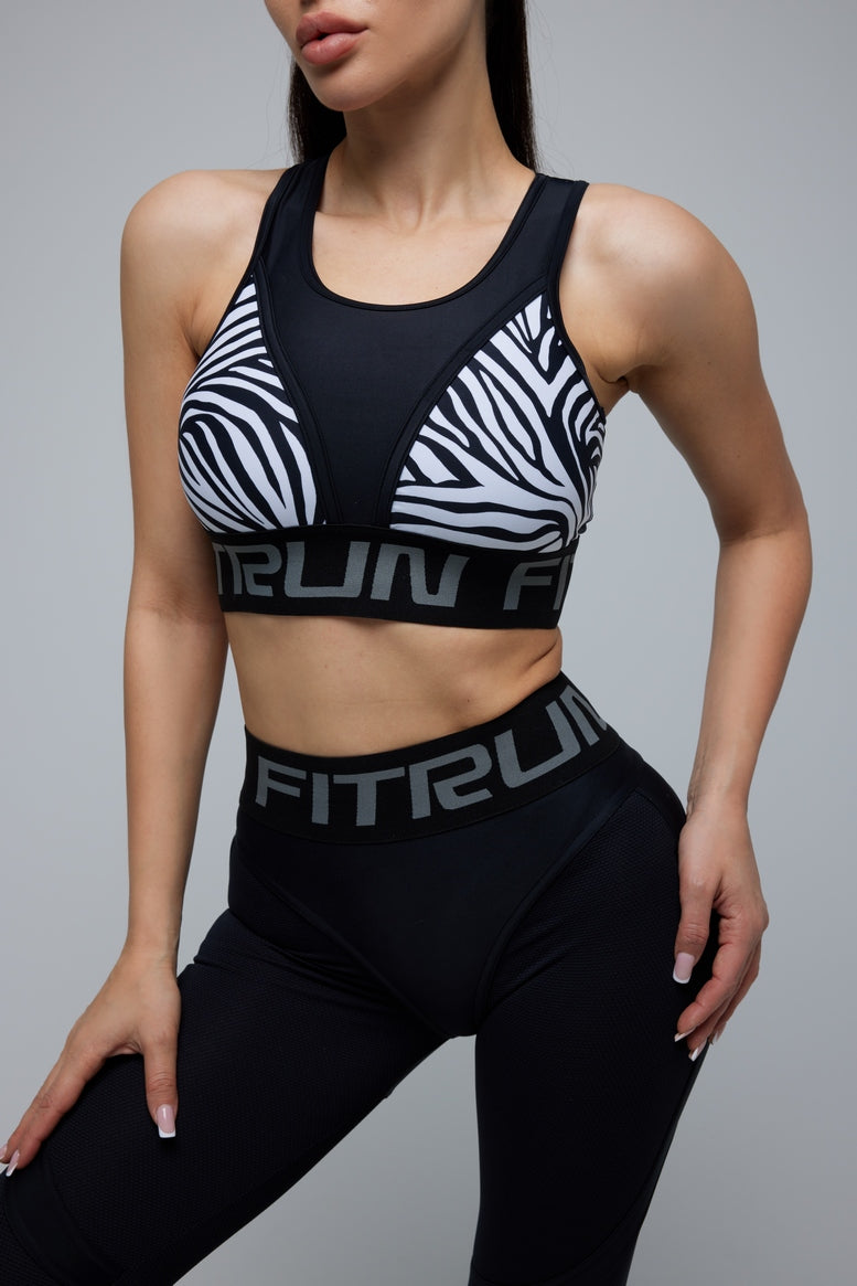 Sports Top FITRUN Top "Zebra"