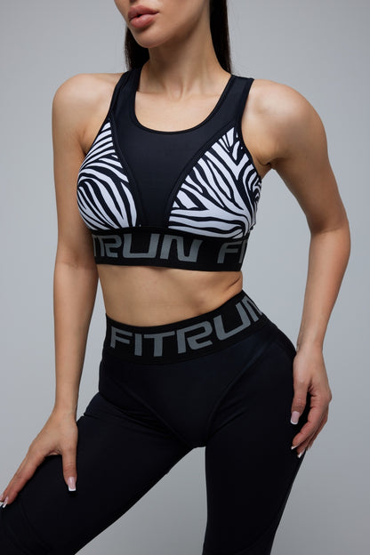 Sports Top FITRUN Top "Zebra"