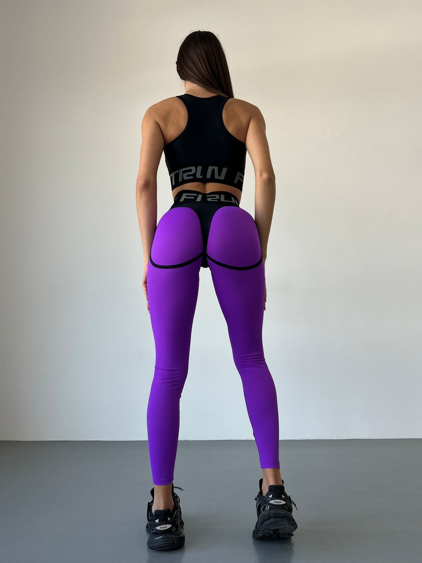 Leggings FITRUN Leggings Super Nuts "Purple Relief"