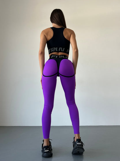 Leggings FITRUN Leggings Super Nuts "Purple Relief"