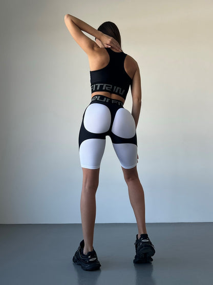 Велосипедки FITRUN Cycling Super Nuts Push-Up "White Relief"