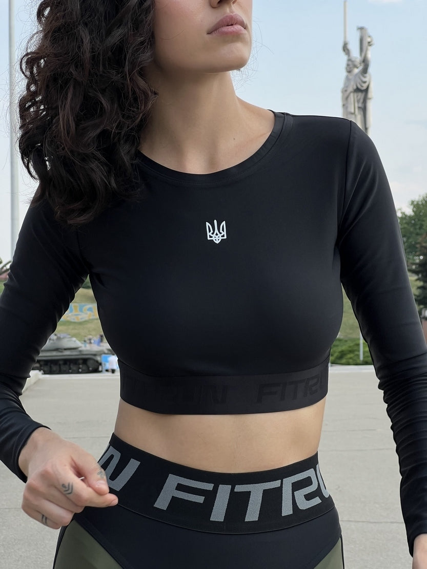 Укорочений рашгард FITRUN Rashguard Midi "UKRAINE"