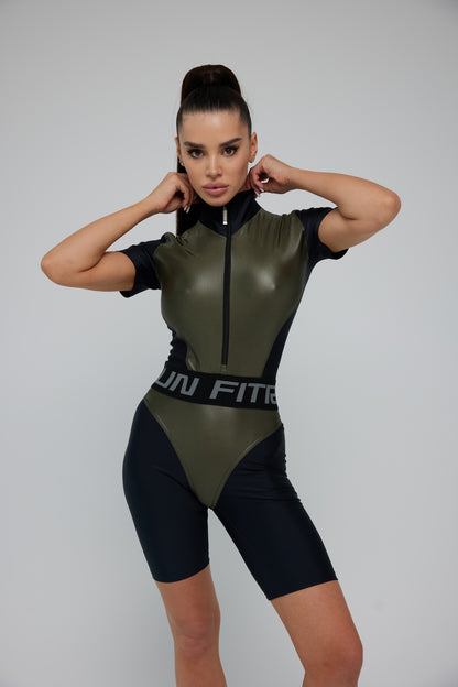 Jumpsuit FITRUN Jumpsuit Super Nuts Short "Khaki Blaze"