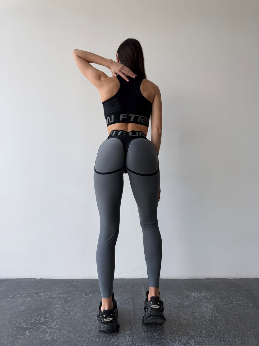 Leggings FITRUN Leggings Super Nuts "Silver"