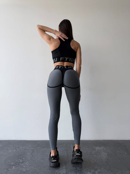 Leggings FITRUN Leggings Super Nuts "Silver"
