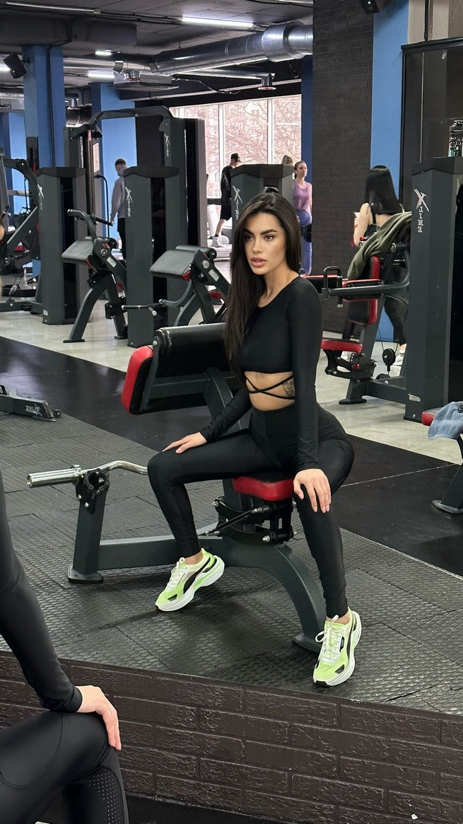 Легінси FITRUN Leggings PaceSetter "Total Black"