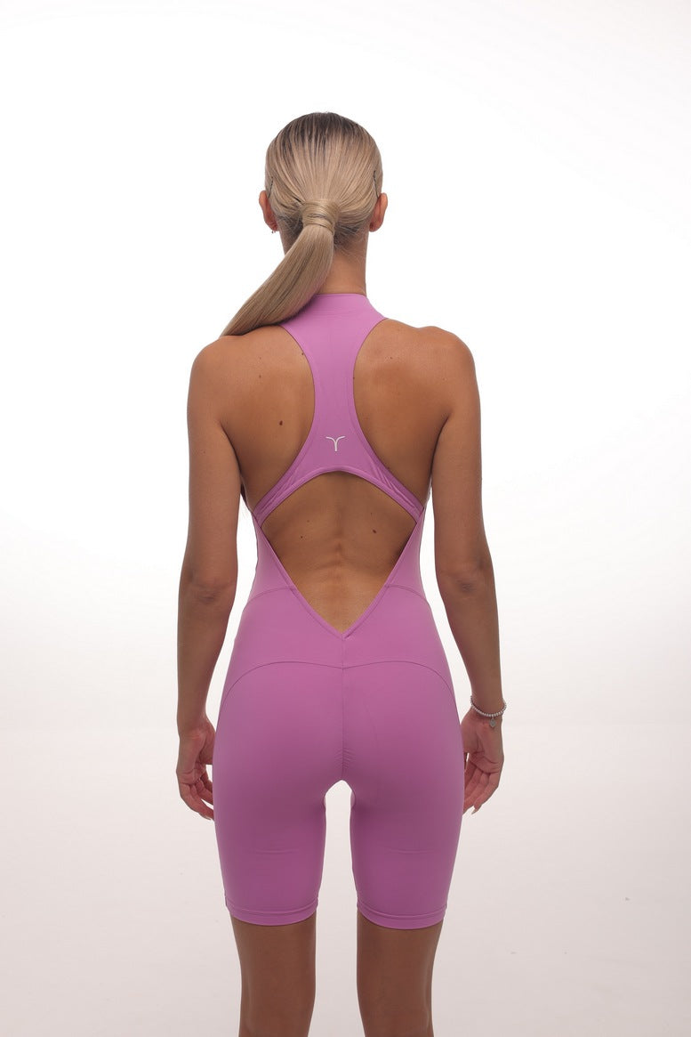 Комбінезон FITRUN Jumpsuit YOGA Short "Fuchsia VE"