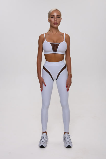 Leggings FITRUN Leggings SPIDER EVA "White"