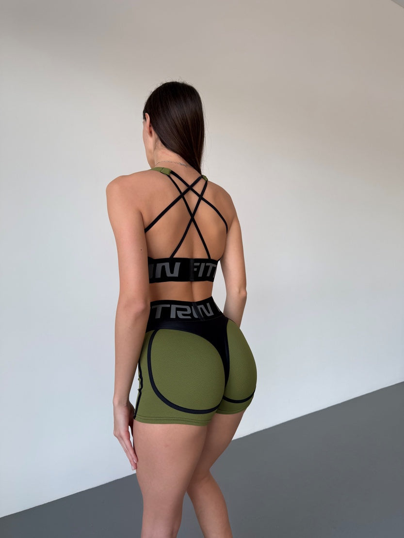 Shorts FITRUN Shorts Super Nuts "Khaki Relief"