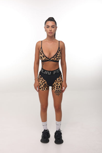 Shorts FITRUN Shorts Super Nuts "Leopard"