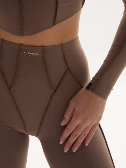 FITRUN Long Sleeve-Corset Versa "Sand VE"
